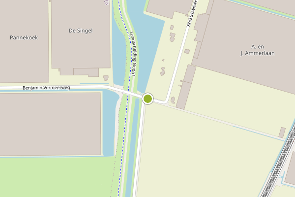 Ambulance-melding op Benjamin Vermeerweg, Bleiswijk op 24 mei, kaart-overzicht