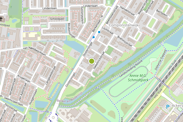 Ambulance-melding op van Anrooystraat, Berkel en Rodenrijs op 23 mei, kaart-overzicht