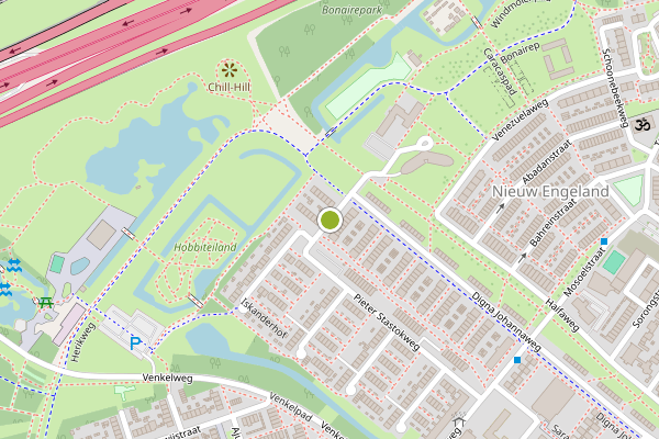 Ambulance-melding op Pieter Stastokweg, Hoogvliet op 24 mei, kaart-overzicht