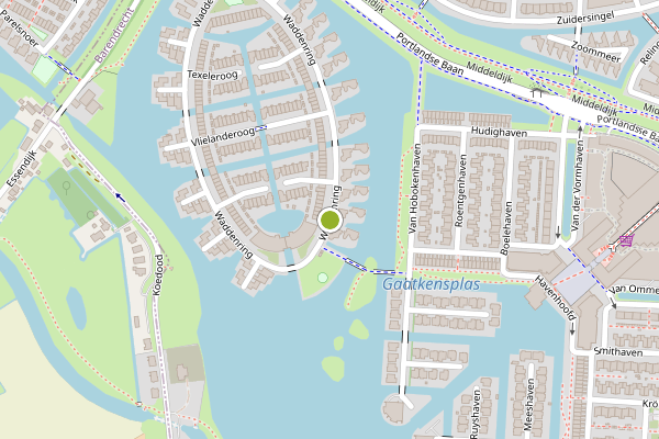 Ambulance-melding op Waddenring, Barendrecht op 24 mei, kaart-overzicht