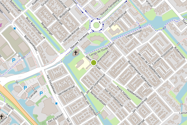Ambulance-melding op Memlingstraat, Krimpen aan den IJssel op 24 mei, kaart-overzicht