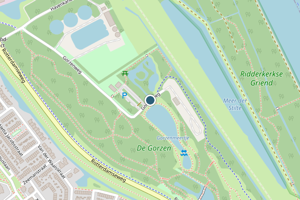 Politie-melding op Gorzenweg, Ridderkerk op 24 mei, kaart-overzicht