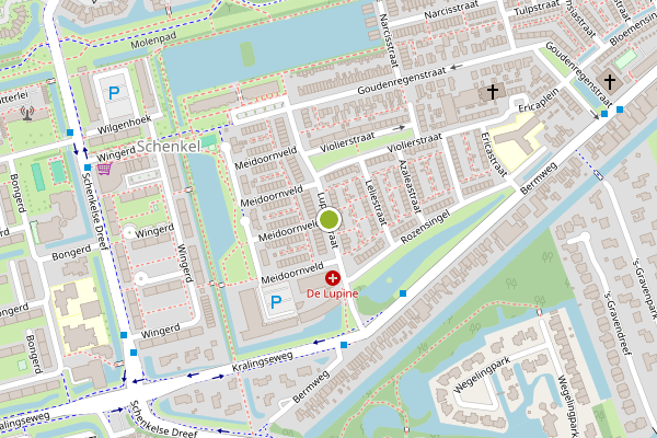 Ambulance-melding op Lupinestraat, Capelle aan den IJssel op 24 mei, kaart-overzicht