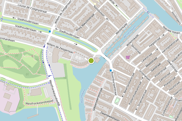 Ambulance-melding op Stadhouderskade, Schiedam op 25 mei, kaart-overzicht