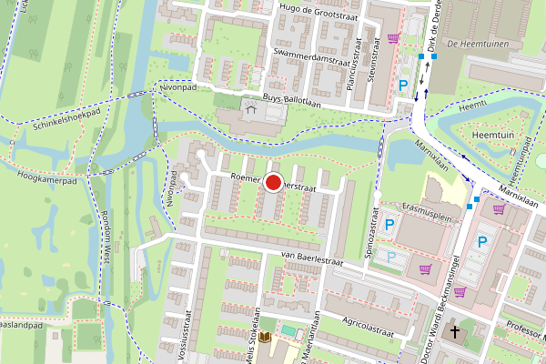 Brandweer-melding op Roemer Visscherstraat, Vlaardingen op 25 mei, kaart-overzicht