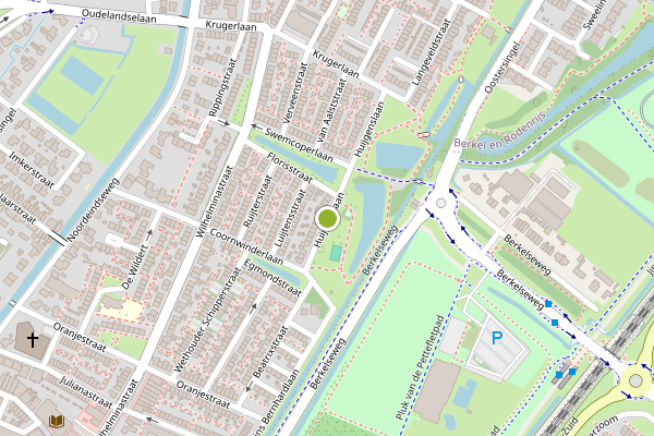 Ambulance-melding op Huijgenslaan, Berkel en Rodenrijs op 25 mei, kaart-overzicht