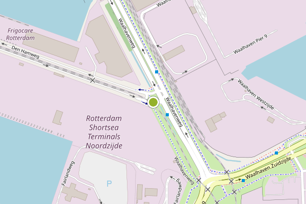 Ambulance-melding op Den Hamweg, Rotterdam op 25 mei, kaart-overzicht