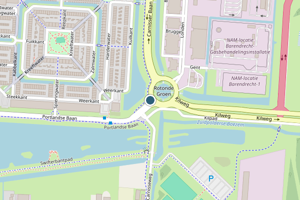 Politie-melding op Portlandse Baan, Barendrecht op 25 mei, kaart-overzicht