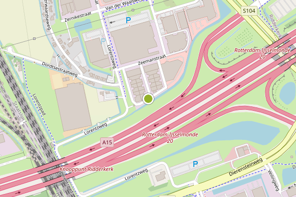 Ambulance-melding op Zeemanstraat, Barendrecht op 25 mei, kaart-overzicht