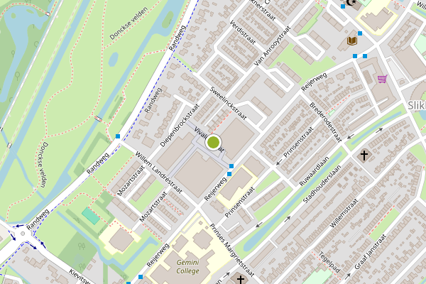 Ambulance-melding op Vivaldistraat, Ridderkerk op 25 mei, kaart-overzicht