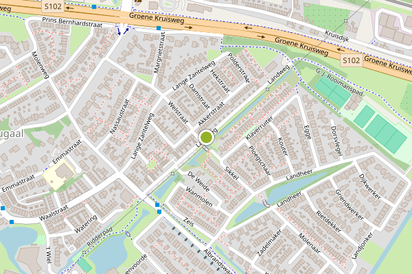 Ambulance-melding op Landweg, Poortugaal op 26 mei, kaart-overzicht