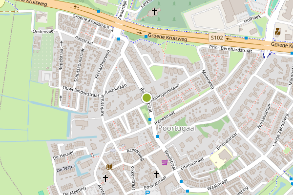 Ambulance-melding op Beatrixstraat, Poortugaal op 26 mei, kaart-overzicht