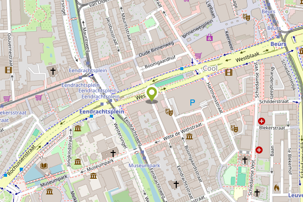 Ambulance-melding op Eendrachtsstraat, Rotterdam op 27 april, kaart-overzicht