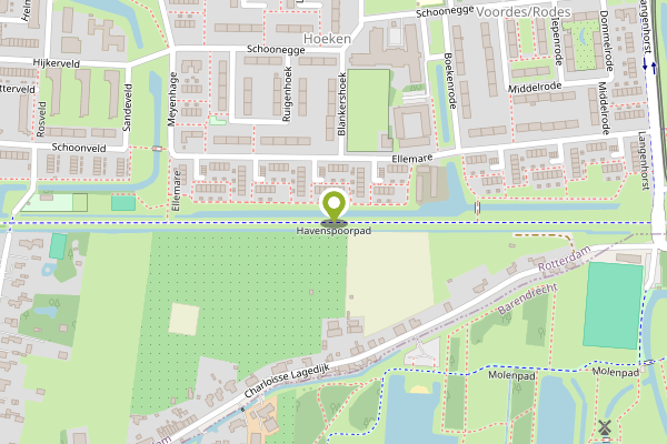 Ambulance-melding op Havenspoorpad, Rotterdam op 27 april, kaart-overzicht