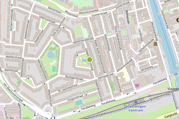 Ambulance-melding op Diepenbrockstraat, Vlaardingen op 27 mei, kaart-overzicht