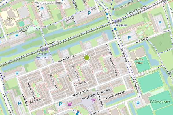 Ambulance-melding op Buizerdstraat, Vlaardingen op 27 mei, kaart-overzicht