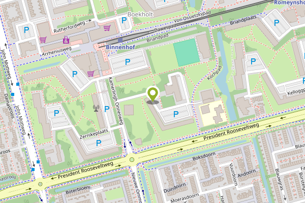 Ambulance-melding op Robert Kochplaats, Rotterdam op 27 april, kaart-overzicht