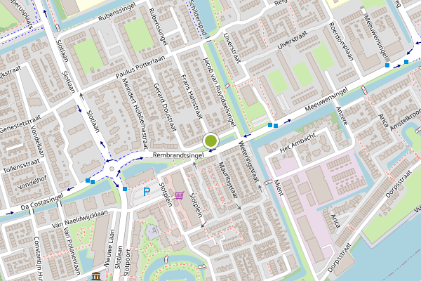 Ambulance-melding op Rembrandtsingel, Capelle aan den IJssel op 27 mei, kaart-overzicht