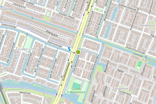 Ambulance-melding op Thea Beckmansingel, Berkel en Rodenrijs op 27 mei, kaart-overzicht
