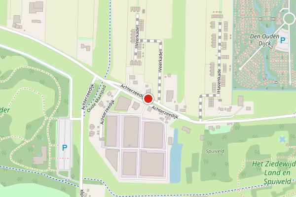 Brandweer-melding op Achterzeedijk, Barendrecht op 28 mei, kaart-overzicht