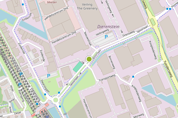 Ambulance-melding op Spoorlaan, Barendrecht op 26 mei, kaart-overzicht