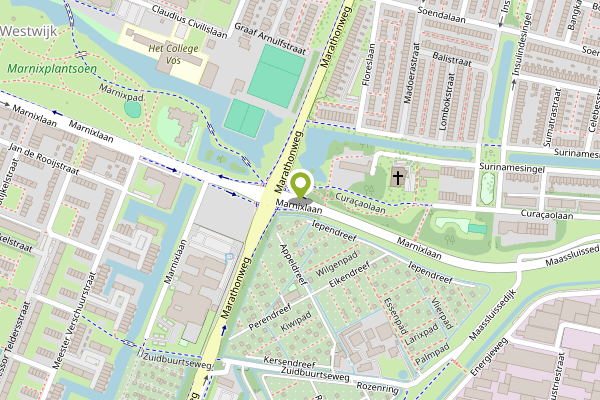Ambulance-melding op Marnixlaan, Vlaardingen op 27 april, kaart-overzicht