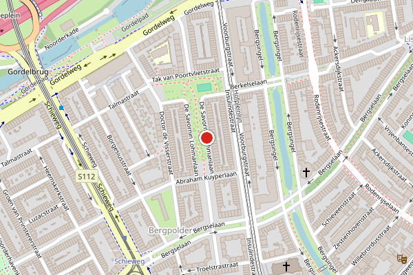 Brandweer-melding op De Savornin Lohmanlaan, Rotterdam op 28 mei, kaart-overzicht
