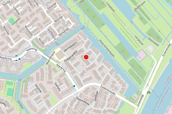 Brandweer-melding op Rosanderwaard, Capelle aan den IJssel op 28 mei, kaart-overzicht