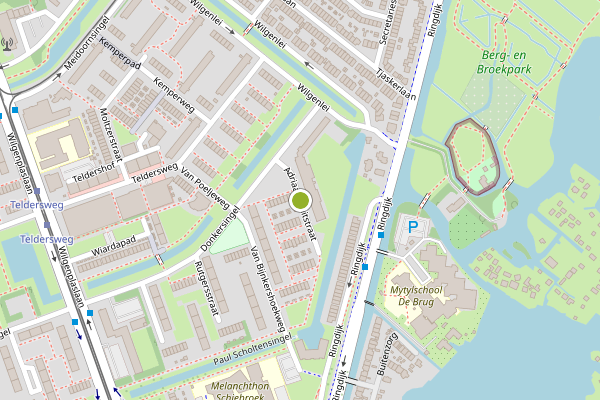 Ambulance-melding op Adriaan Kluitstraat, Rotterdam op 28 mei, kaart-overzicht