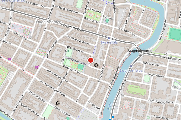Brandweer-melding op Vletstraat, Rotterdam op 28 mei, kaart-overzicht