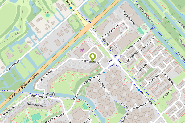 Ambulance-melding op Schermerhoek, Capelle aan den IJssel op 27 april, kaart-overzicht