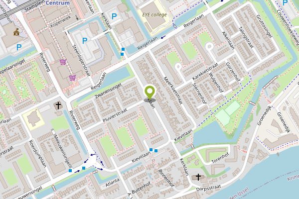 Ambulance-melding op Kerklaan, Capelle aan den IJssel op 26 april, kaart-overzicht