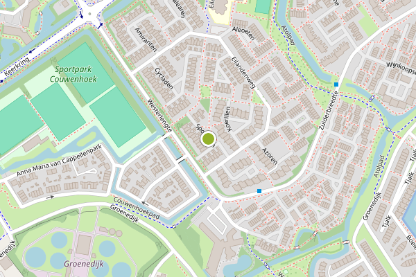 Ambulance-melding op Sporaden, Capelle aan den IJssel op 28 mei, kaart-overzicht