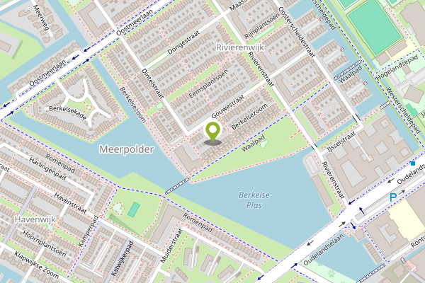 Ambulance-melding op Berkelsezoom, Berkel en Rodenrijs op 27 april, kaart-overzicht