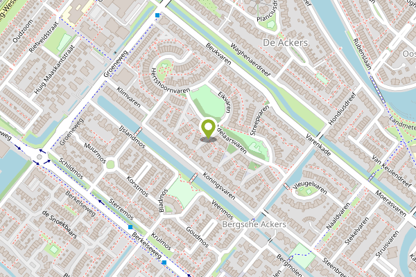 Ambulance-melding op Adelaarsvaren, Bergschenhoek op 27 april, kaart-overzicht