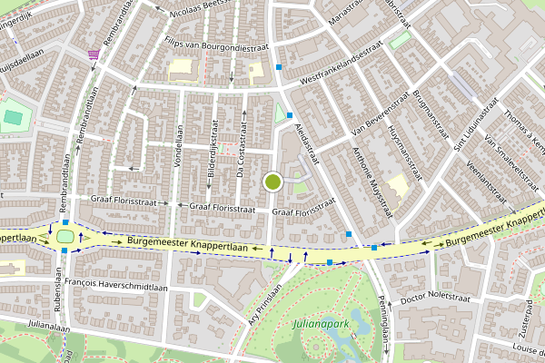 Ambulance-melding op Jan van Avennesstraat, Schiedam op 28 mei, kaart-overzicht