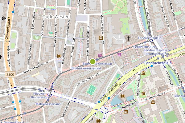Ambulance-melding op Nieuwe Binnenweg, Rotterdam op 29 mei, kaart-overzicht