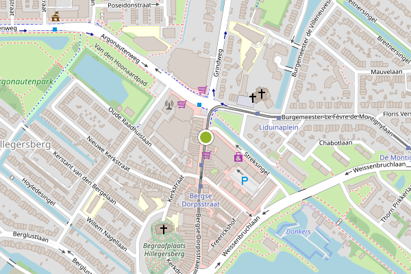 Ambulance-melding op Bergse Dorpsstraat, Rotterdam op 29 mei, kaart-overzicht