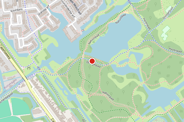Brandweer-melding op IJsvogelpad, Capelle aan den IJssel op 29 mei, kaart-overzicht