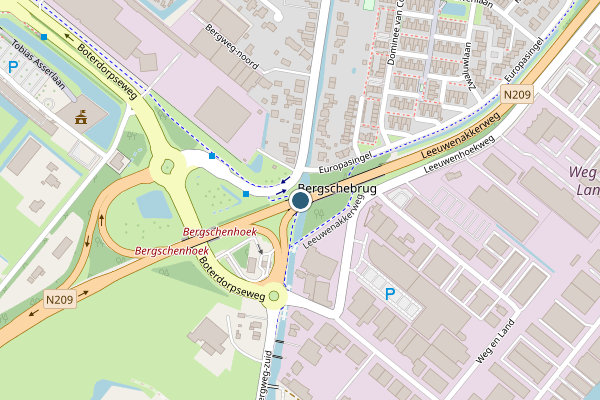 Politie-melding op Zestienhovenweg, Bergschenhoek op 29 mei, kaart-overzicht