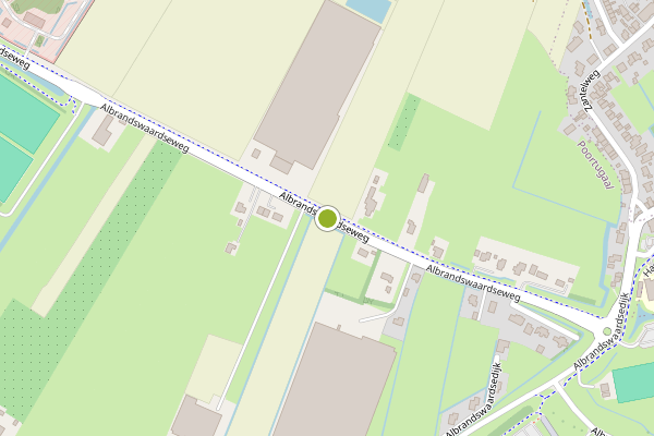 Ambulance-melding op Albrandswaardseweg, Poortugaal op 29 mei, kaart-overzicht