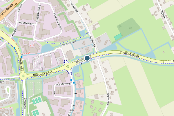 Ambulance + Politie samen ter plaatse op Rhoonse Baan, Rhoon op 29 mei, kaart-overzicht nieuws-bericht