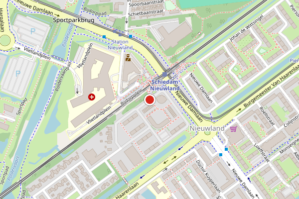 Brandweer-melding op Van Limburg Stirumstraat, Schiedam op 29 mei, kaart-overzicht
