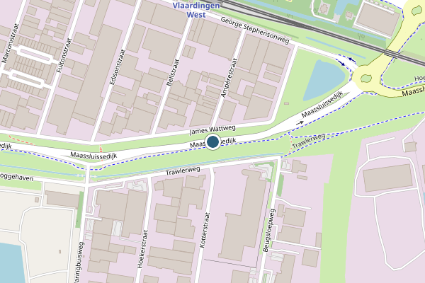 Politie-melding op Maassluissedijk, Vlaardingen op 29 mei, kaart-overzicht