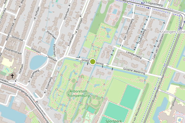 Ambulance-melding op Groene Wetering, Rotterdam op 29 mei, kaart-overzicht