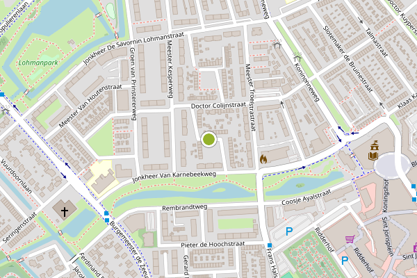Ambulance-melding op Mr. Thorbeckestraat, Ridderkerk op 29 mei, kaart-overzicht