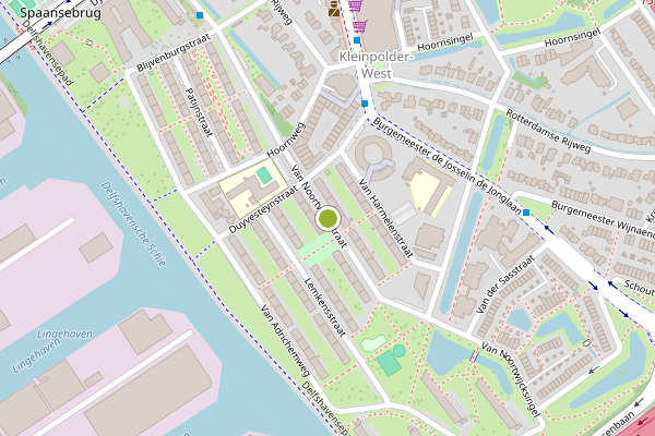 Ambulance-melding op Van Noortwijckstraat, Rotterdam op 30 mei, kaart-overzicht