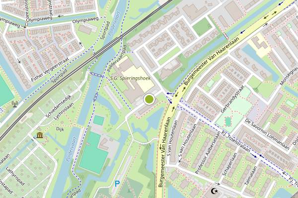 Ambulance-melding op Laan van Spieringshoek, Schiedam op 30 mei, kaart-overzicht