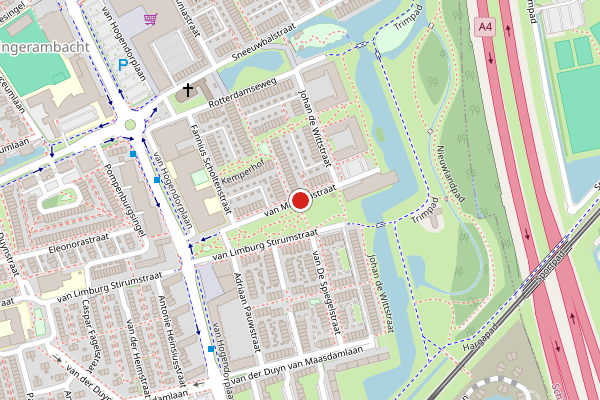 Brandweer-melding op van Maanenstraat, Vlaardingen op 30 mei, kaart-overzicht