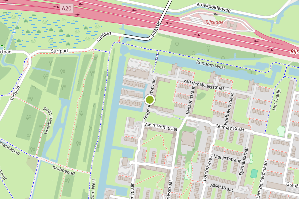Ambulance-melding op Hugo de Vriesstraat, Vlaardingen op 29 mei, kaart-overzicht